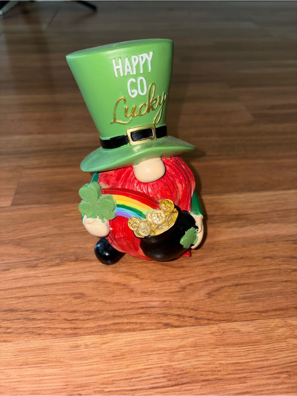 Celebrate It St. Patrick's Gnome Figurine - Green, Red
